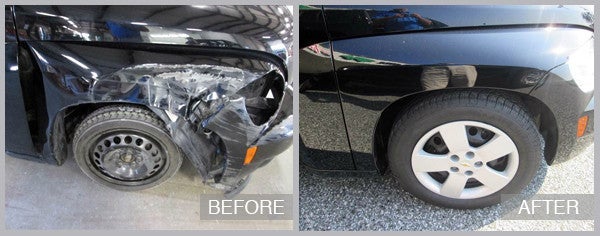 2011 Chevy HHR Before and After at Preston Auto Body of Wilmington in Wilmington DE