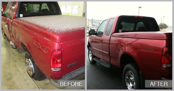 Ford F-150 Before and After at Preston Auto Body of Wilmington in Wilmington DE