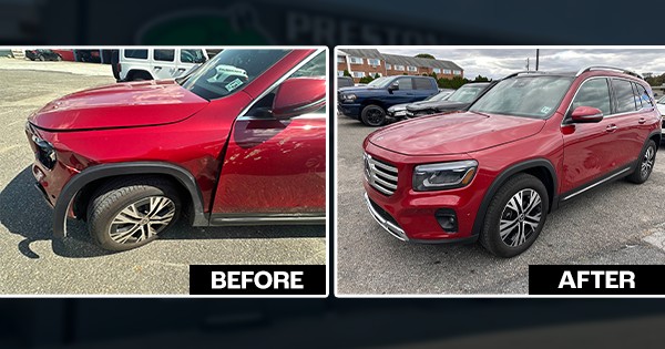 Lincoln Before and After at Preston Auto Body of Wilmington in Wilmington DE